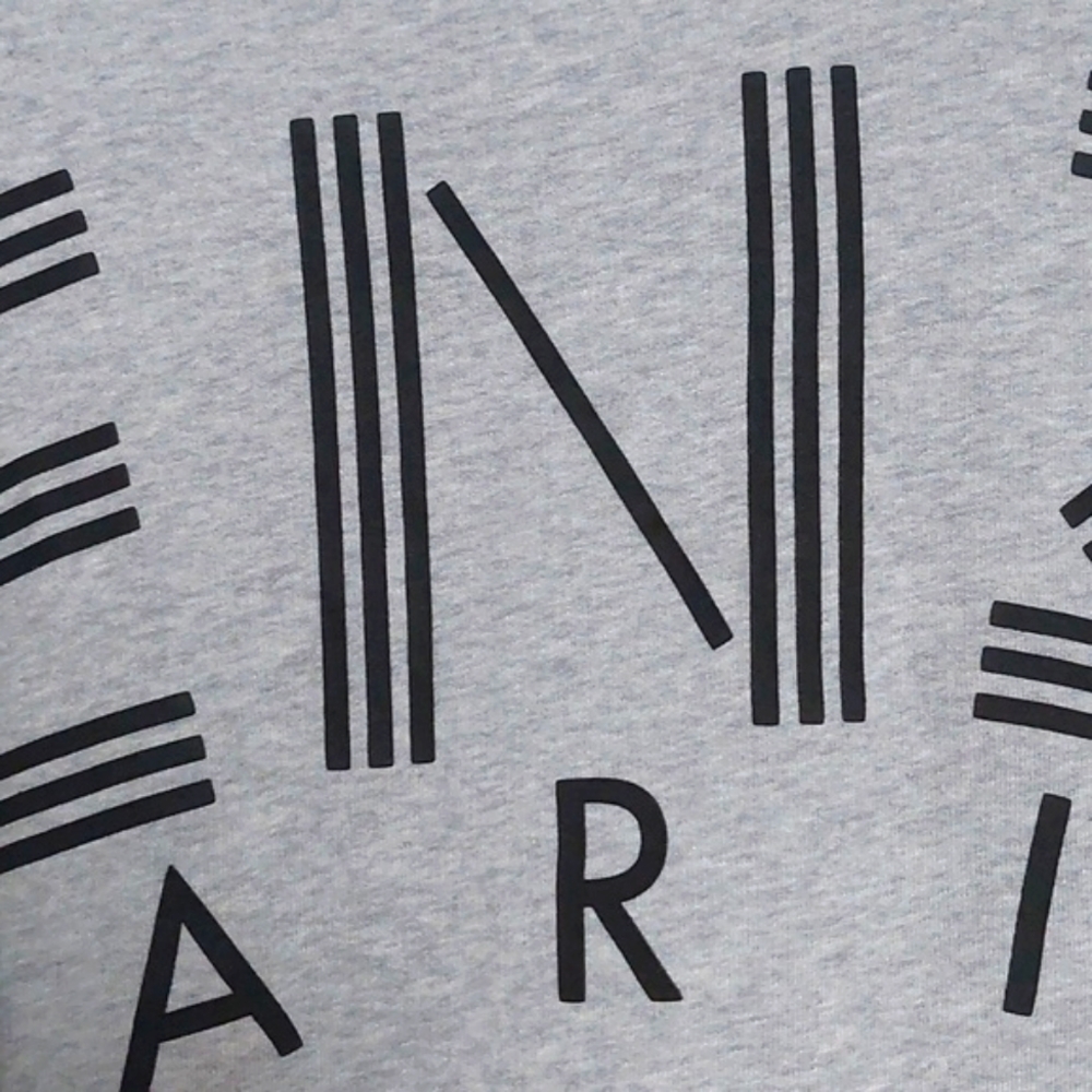 Kenzo Light Gray V‑Neck Oversized Sweatshirt - Picture 13 of 16
